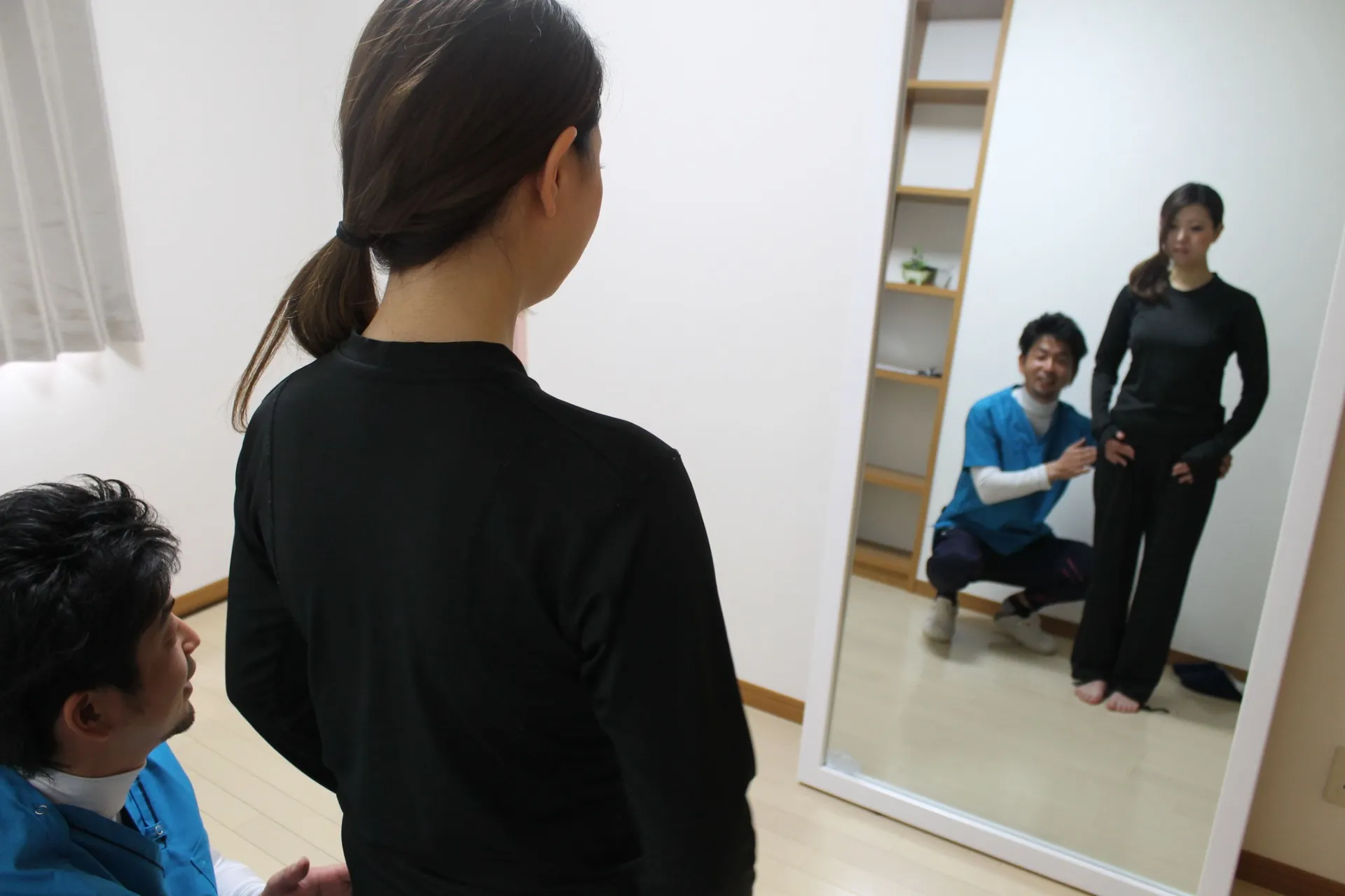 施術前の姿勢チェック